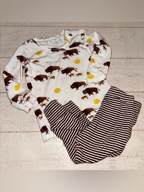 Angel Dear Buffalo Pajama Set